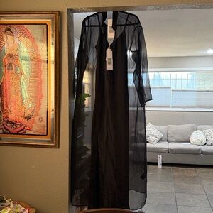 Brand new Silk Slip Dress Maxi and Silk Chiffon Blouse Maxi from YAEL the label
